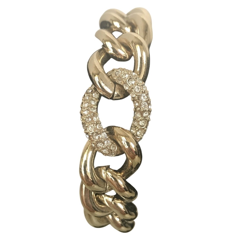 Victoria's Secret Gold‎ Chain Bracelet Toggle Clasp with Wings Charm